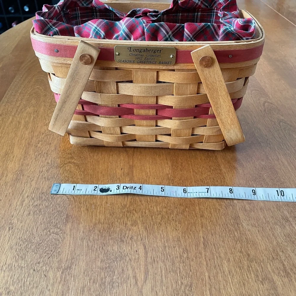 Longaberger 1992 Season’s Greetings Basket